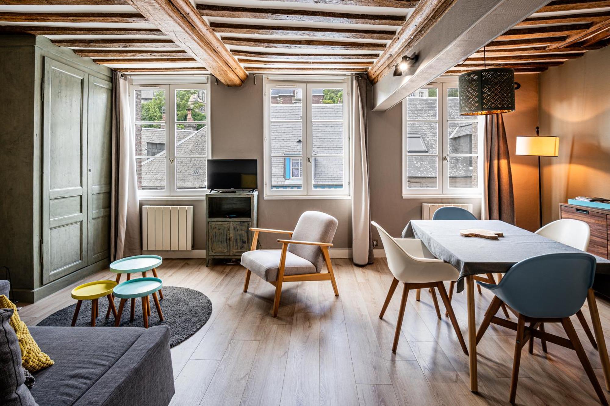 Cosy Loft - Plein Centre D'Honfleur Apartman Kültér fotó